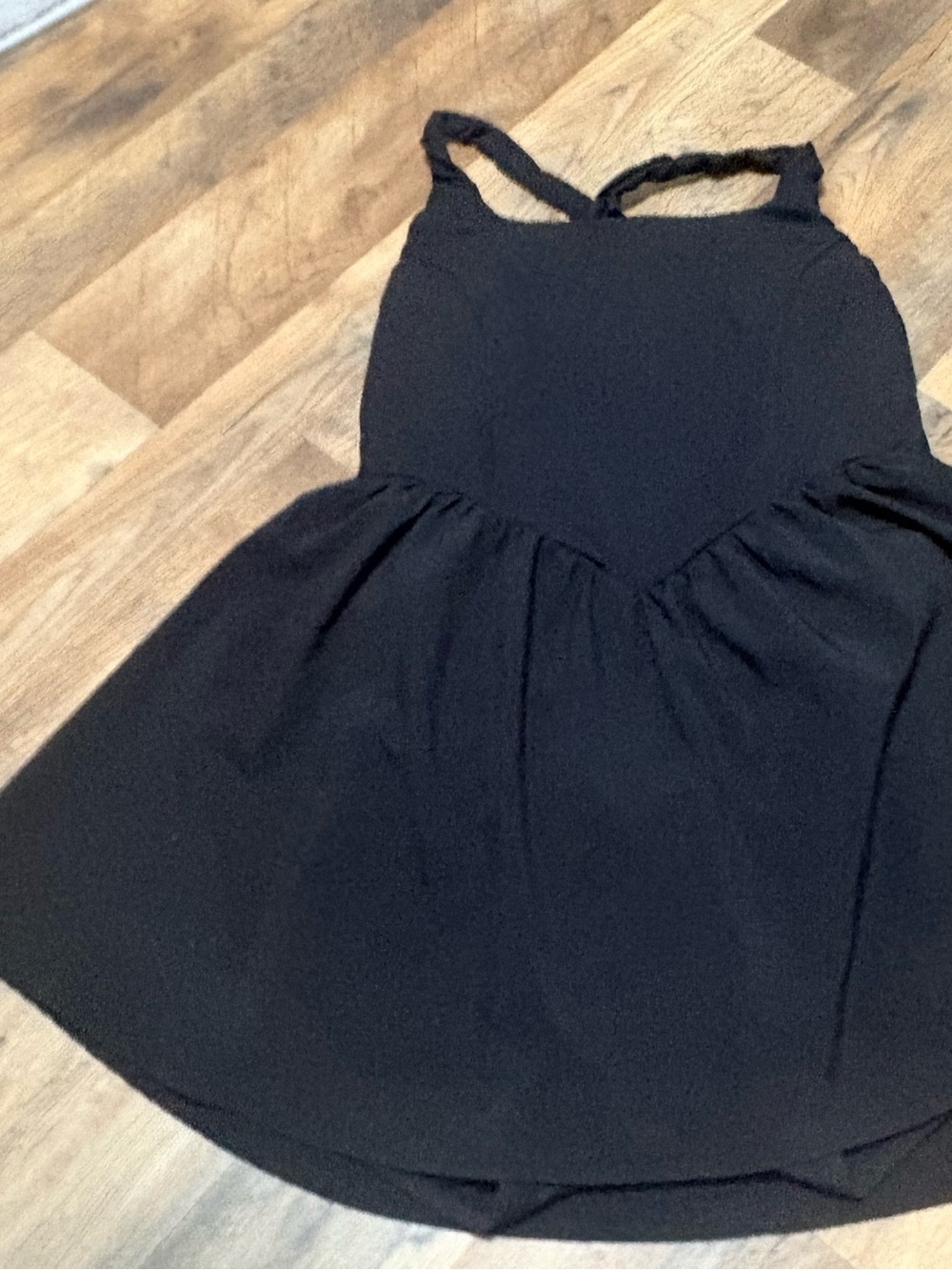 Halara Black 2-in-1 Athletic Dress Size L Built-In Shorts Pocket Tennis Workout